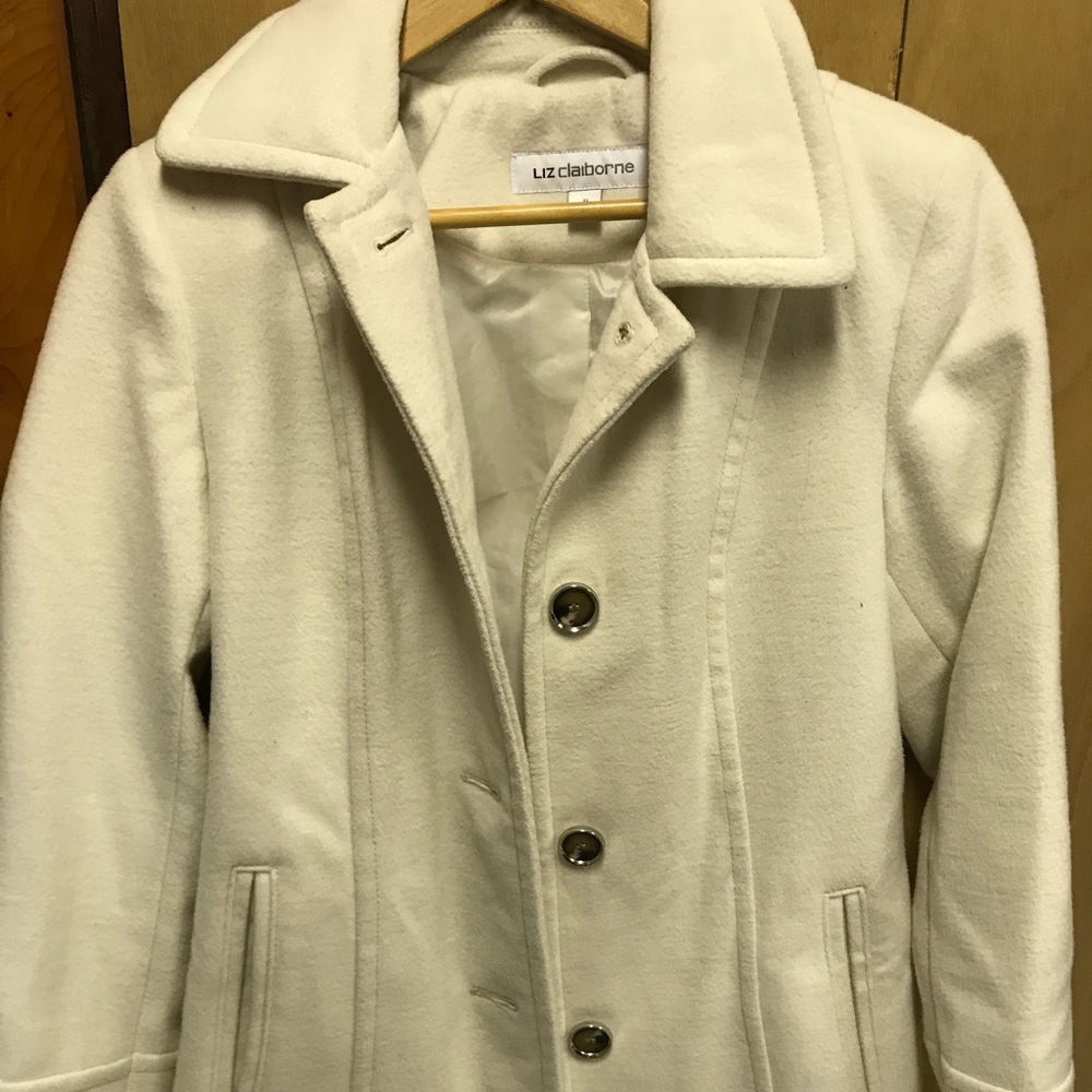 White pea coat